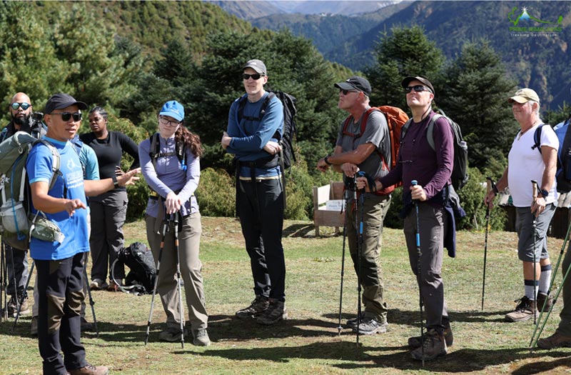 Guiding during everest base camp trek