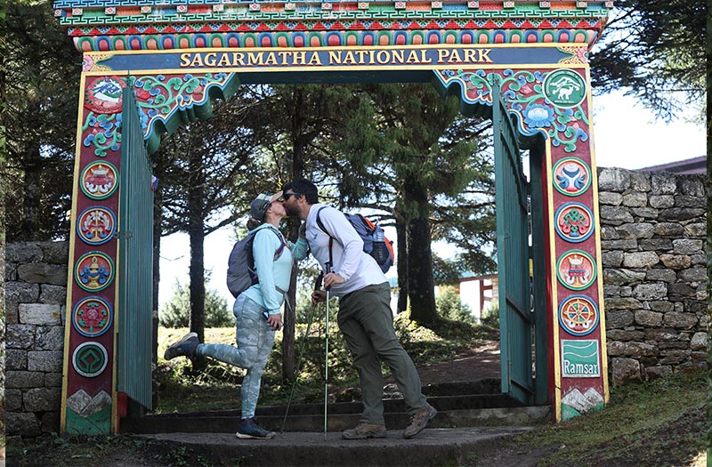 Sagarmatha national park gate