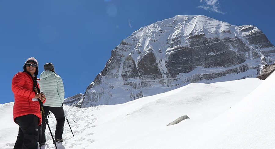 walking through mount kailash