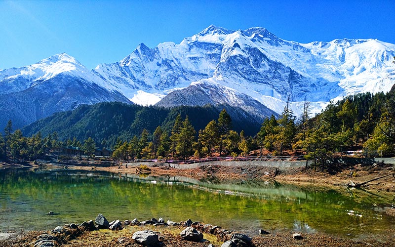 Lake seen during Annapurna Circuit Trek