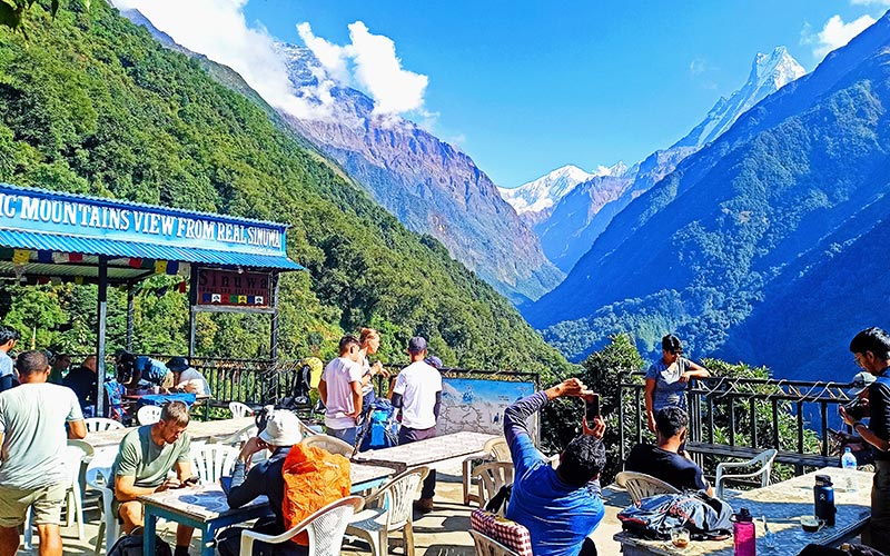 teahouse at sinuwa annapurna base camp trek