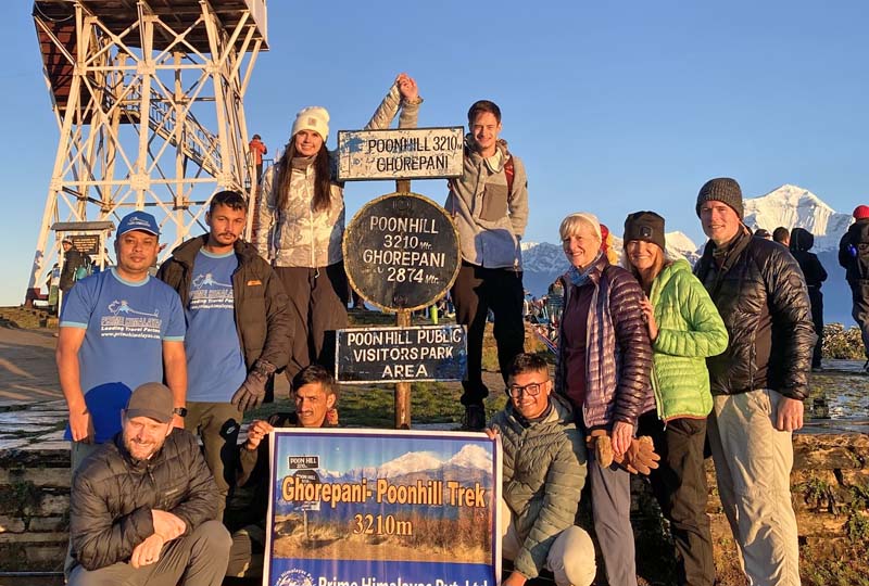 prime himalayas team at poonhill