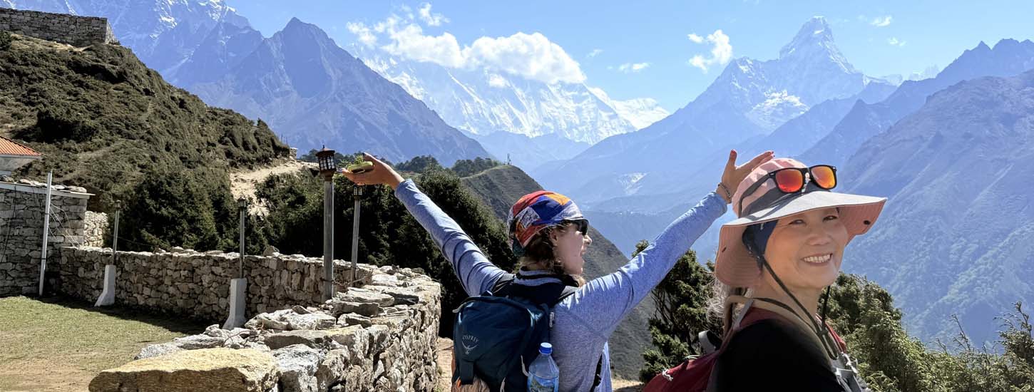 view of mount ama dablam during ebc