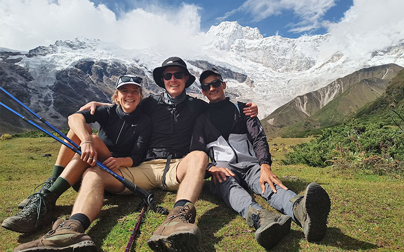 Memory shot during manaslu trek